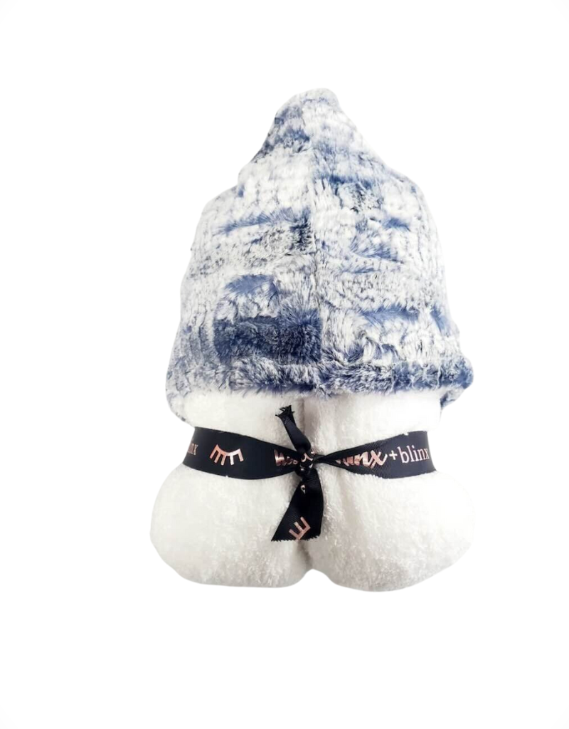 Winx & Blinx Wave Boa Navy Hooded Towel Winx & Blinx Wave Boa Navy Hooded Towel