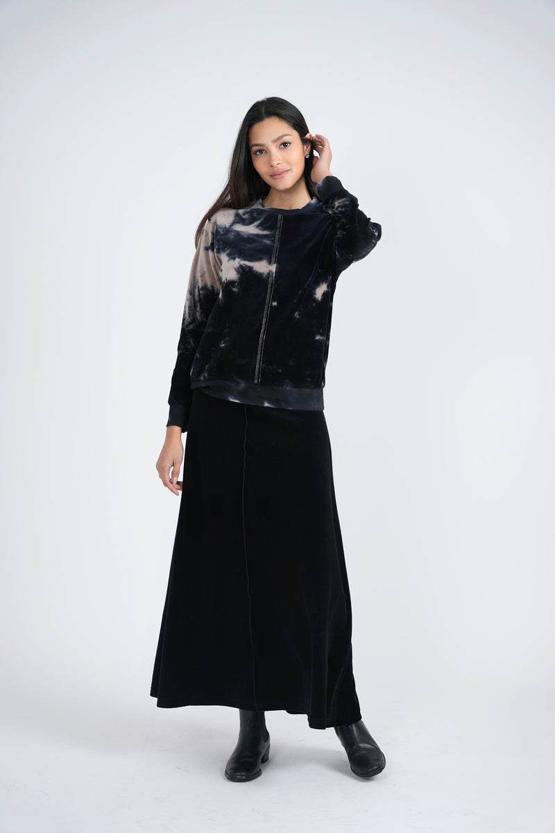 WB3CM8630T SPADES LADIES TIE DYE SPLASH SWEAT SHIRT