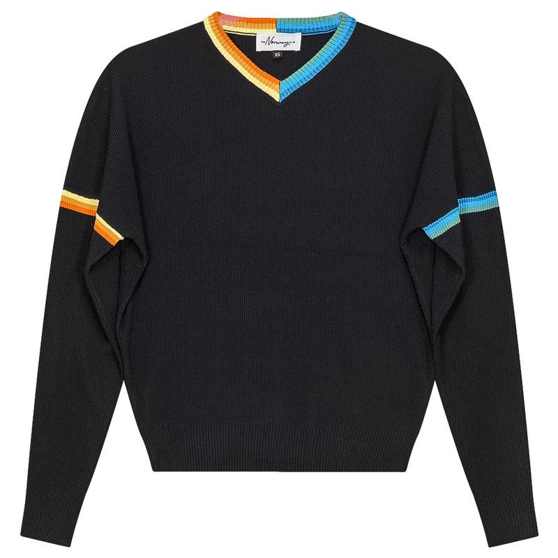 WB3CM8660TE THE NORWAY CLUB DROP SLEEVE RIBBED KNIT SWEATER