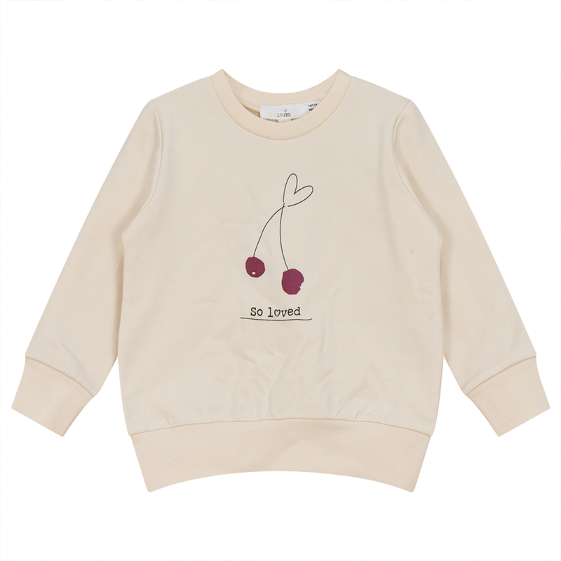 WB3CP4889T SO LOVED GIRLS SWEATSHIRT W CHERRY PRINT