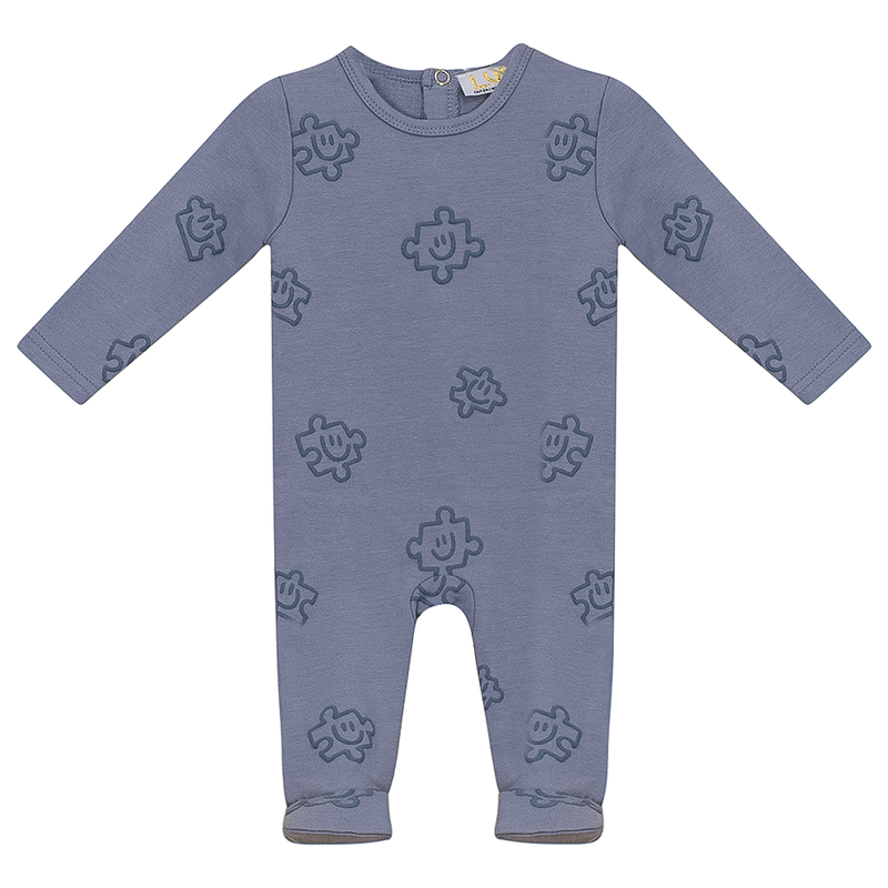 WB3CY2222 LUX BABY PUZZLE ONESIE