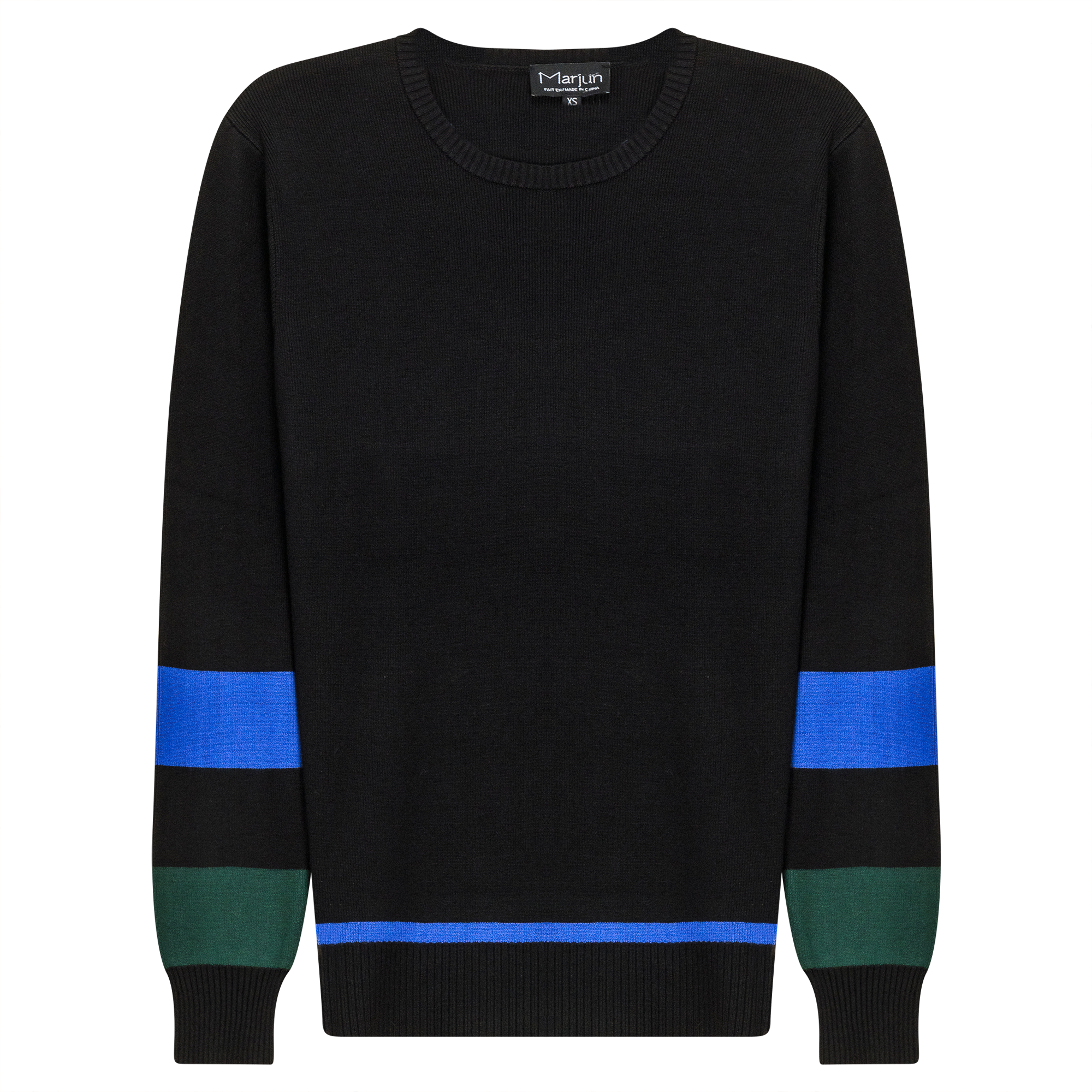 WB4CM8020TE MARJUN ZIPPER CONTRAST KNIT SWEATER