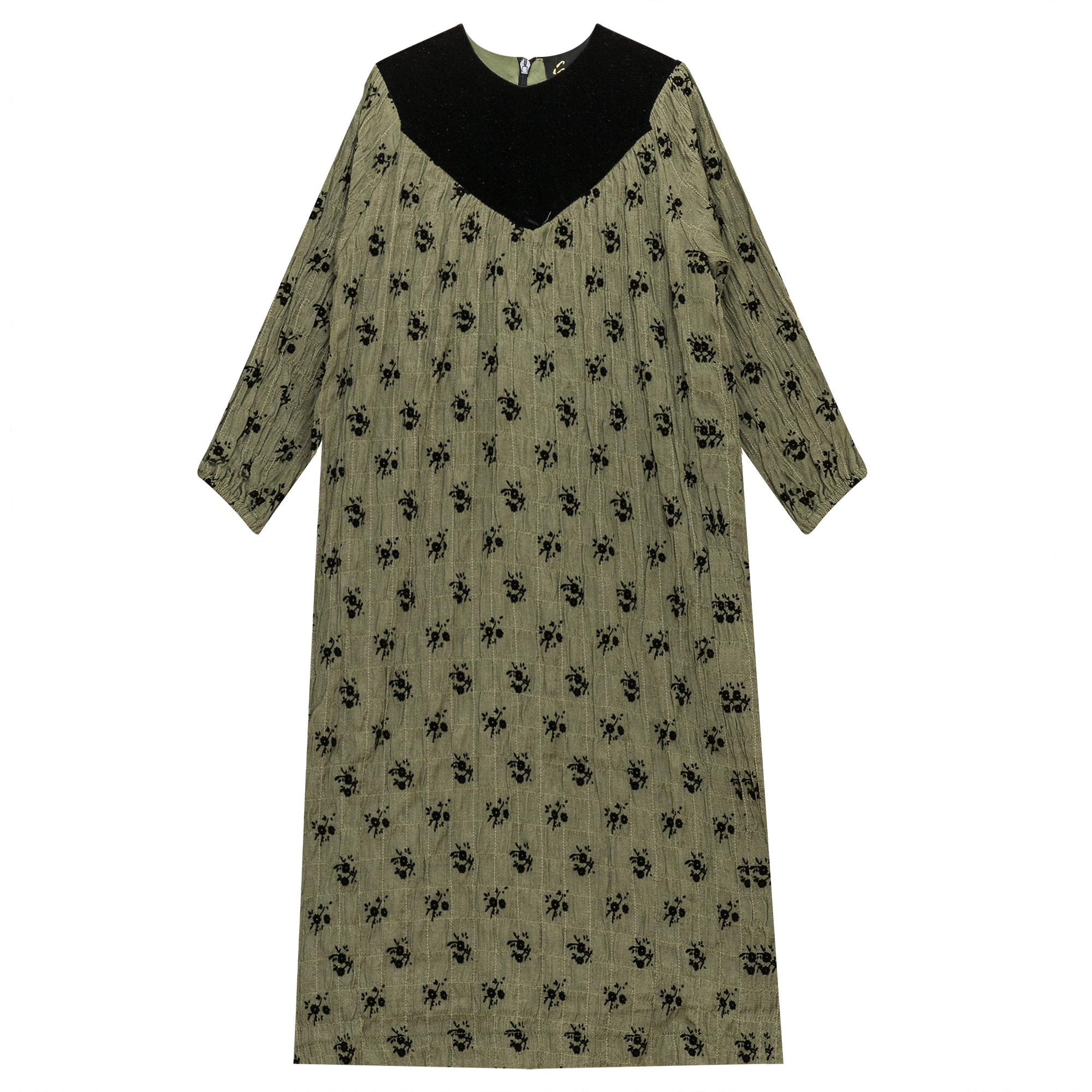 WB4CY2464 SEAL CRINKLE FLOCKED ROBE