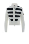 WB5CM1645T MIUMAX STRIPE KNIT QUILT CARDIGAN