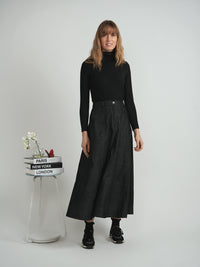 WB5CM1673SL FAVES CORDUROY MAXI ALINE SKIRT