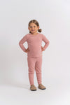 WB5CP7207E MOCHA CABLE TEXTURE VELOUR LONG 2PC SET