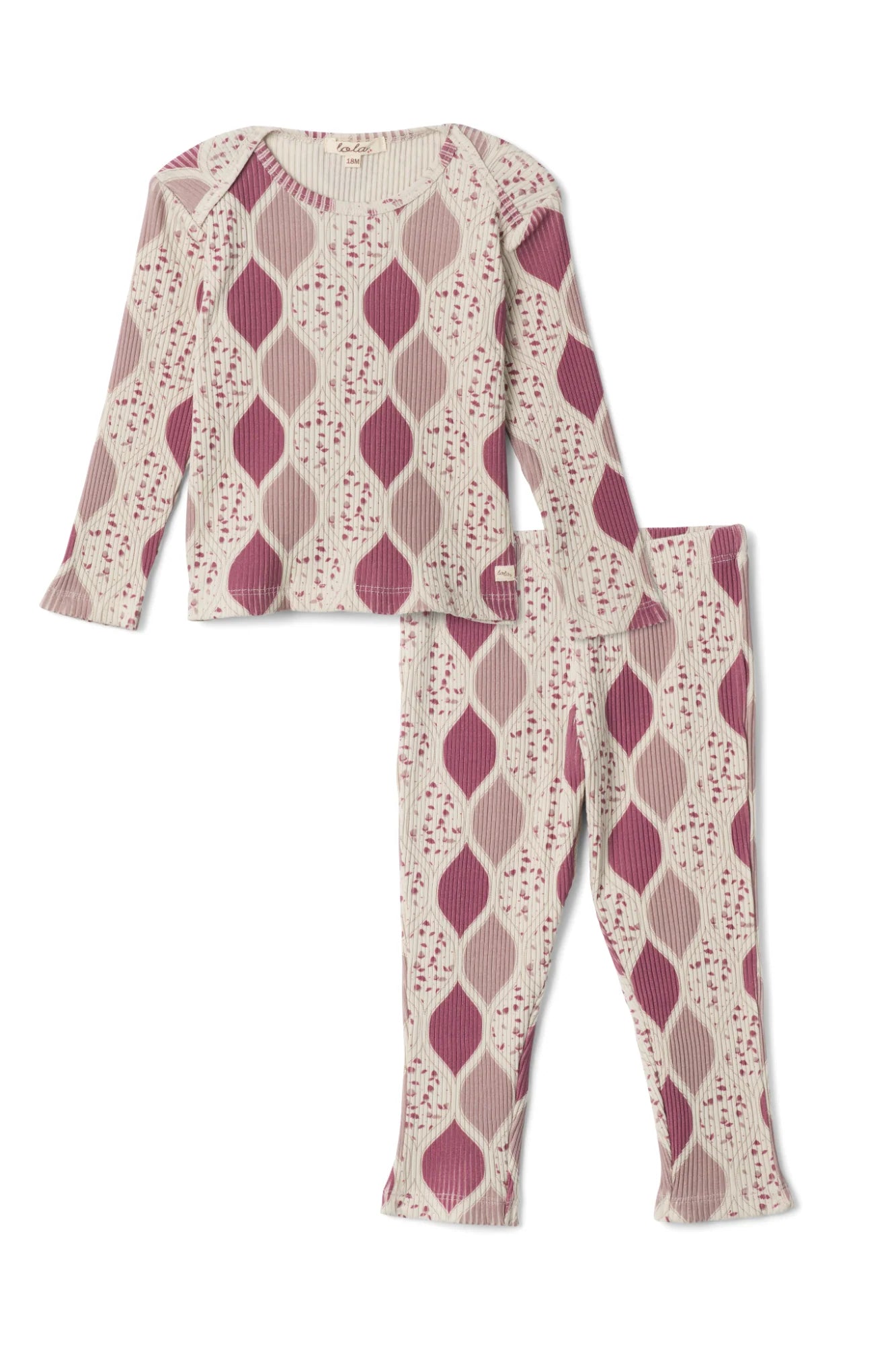 WB5CP7220E LOLA RIB PRINT LONG 2PC SET