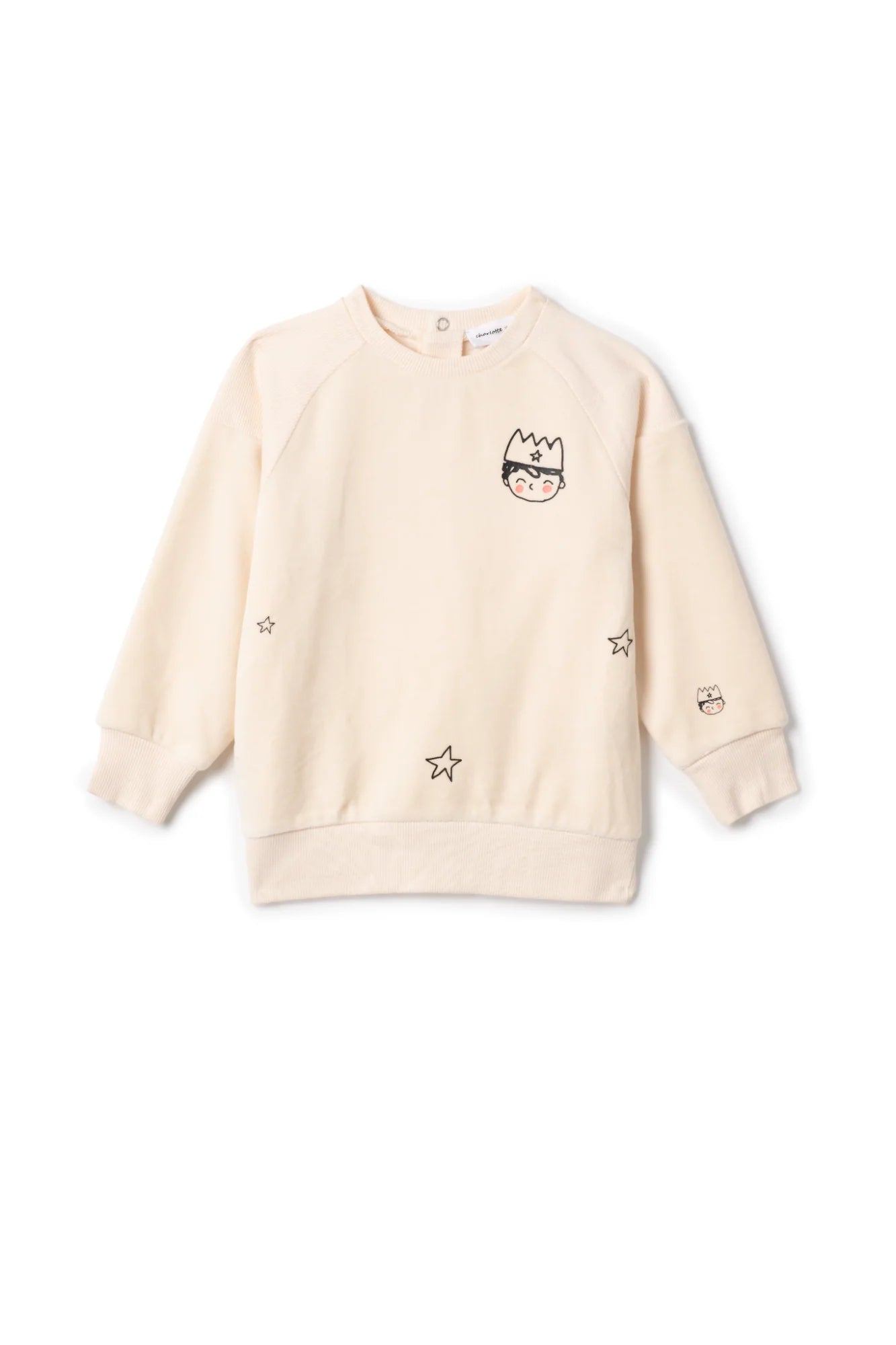 WB5CP7276B CHARLOTTLE & GEORGE BOY FACES PRINT TOP