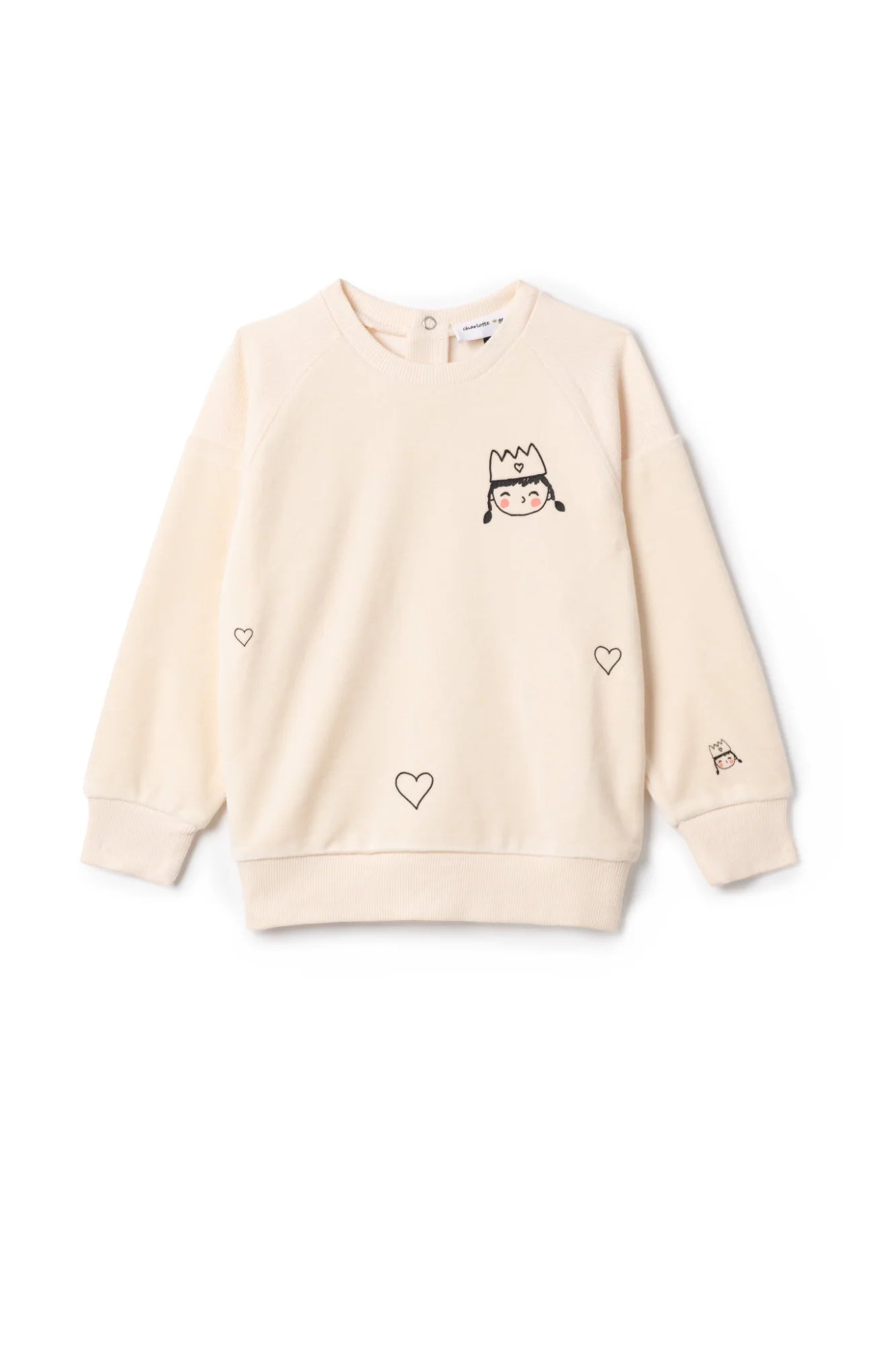 WB5CP7276G CHARLOTTLE & GEORGE GIRLS FACES PRINT TOP