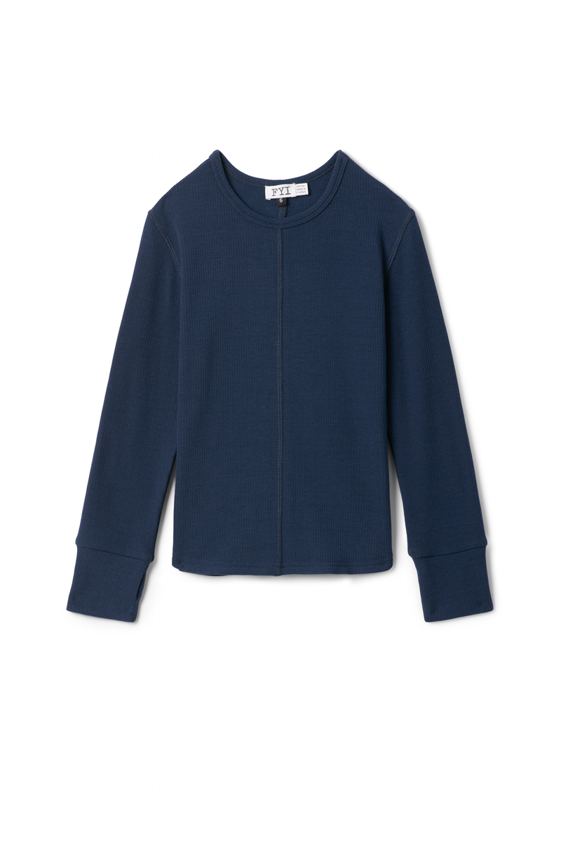 WB5CP7302 FYI GIRLS RIB TOP