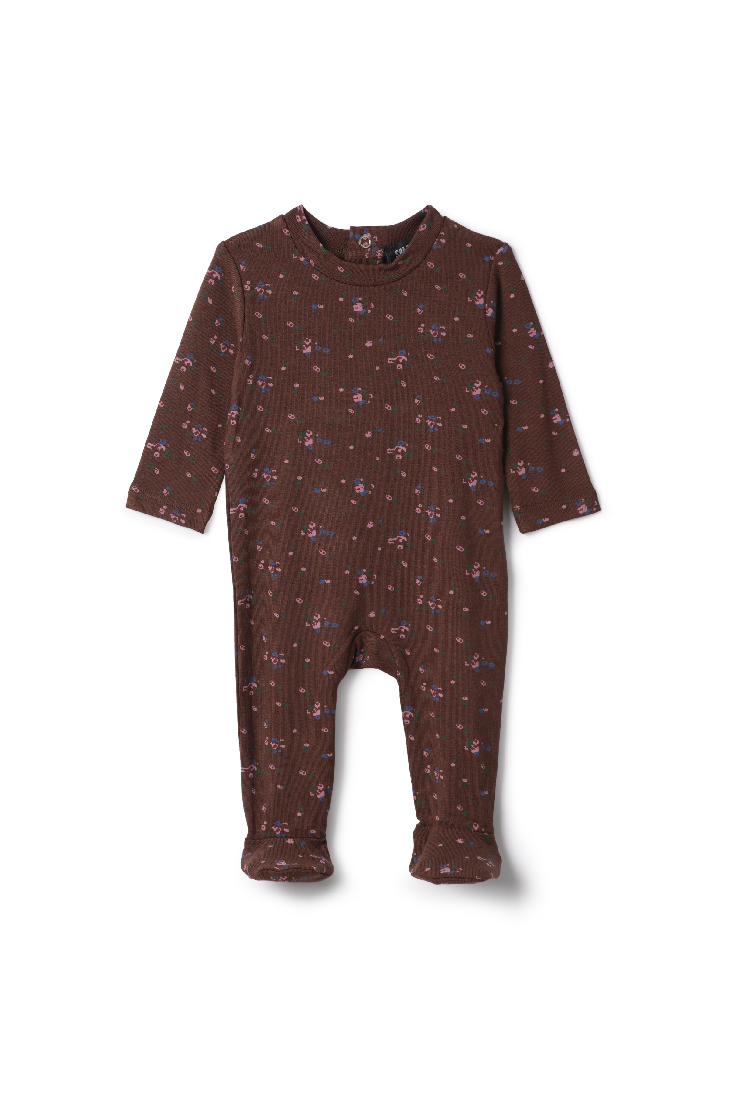 WB5CY2719 SPACE GREY FLORAL PRINT JERSEY STRETCHIE