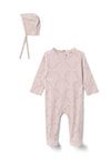 WB5CY2730B BEBE BELLA FOOTIE + BONNET
