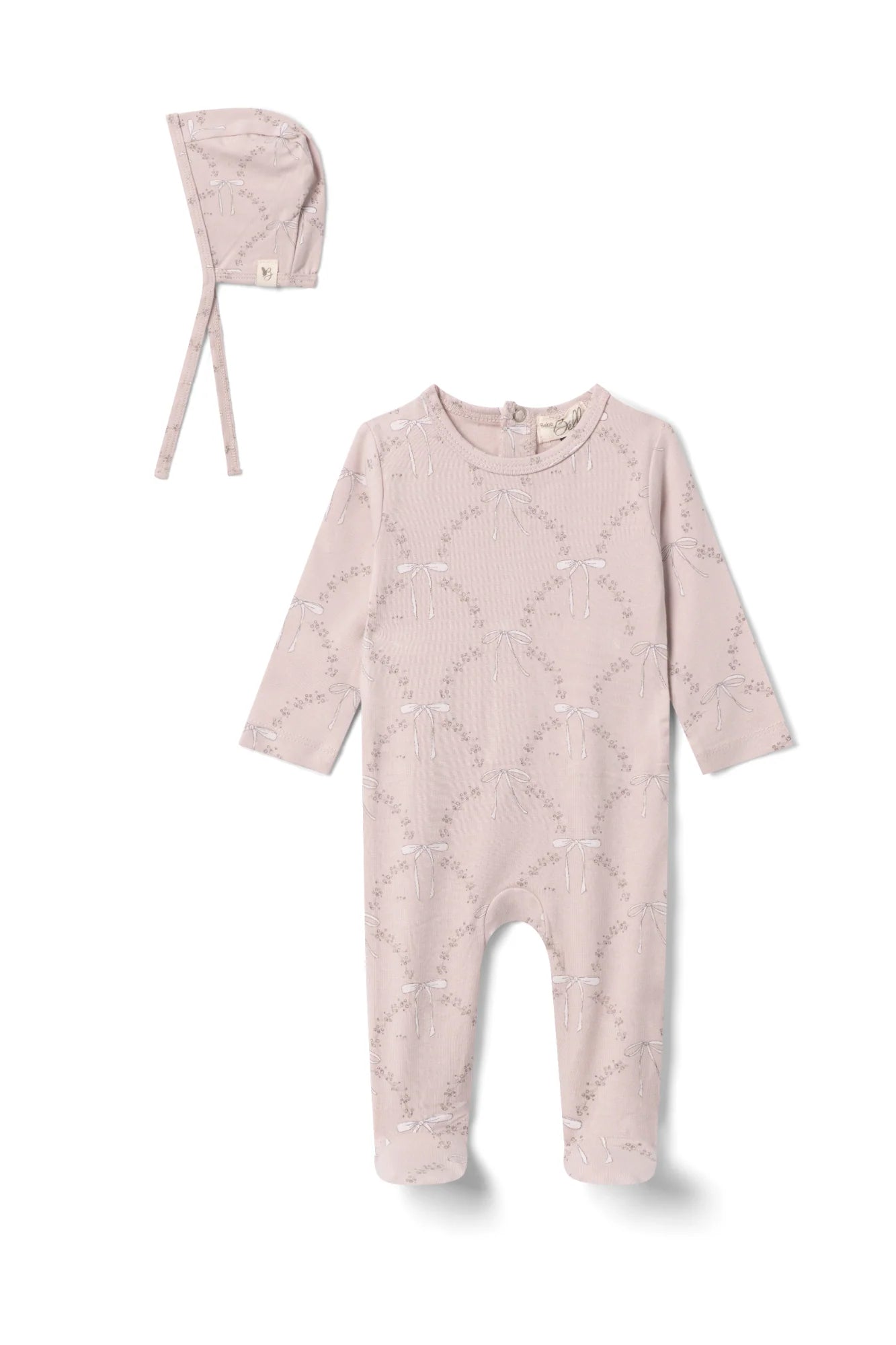 WB5CY2730B BEBE BELLA FOOTIE + BONNET