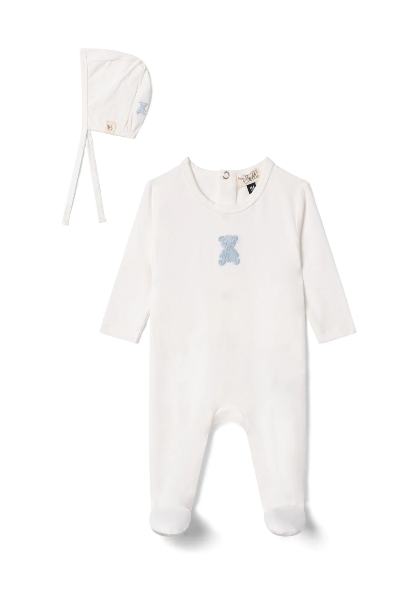 WB5CY2740 BEBE BELLA BEAR EMBROIDERY MODAL STRETCHIE 3PC SET