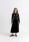 WB5CY2748 SEAL BOW KNIT JACKET WITH VELOUR JUMPER