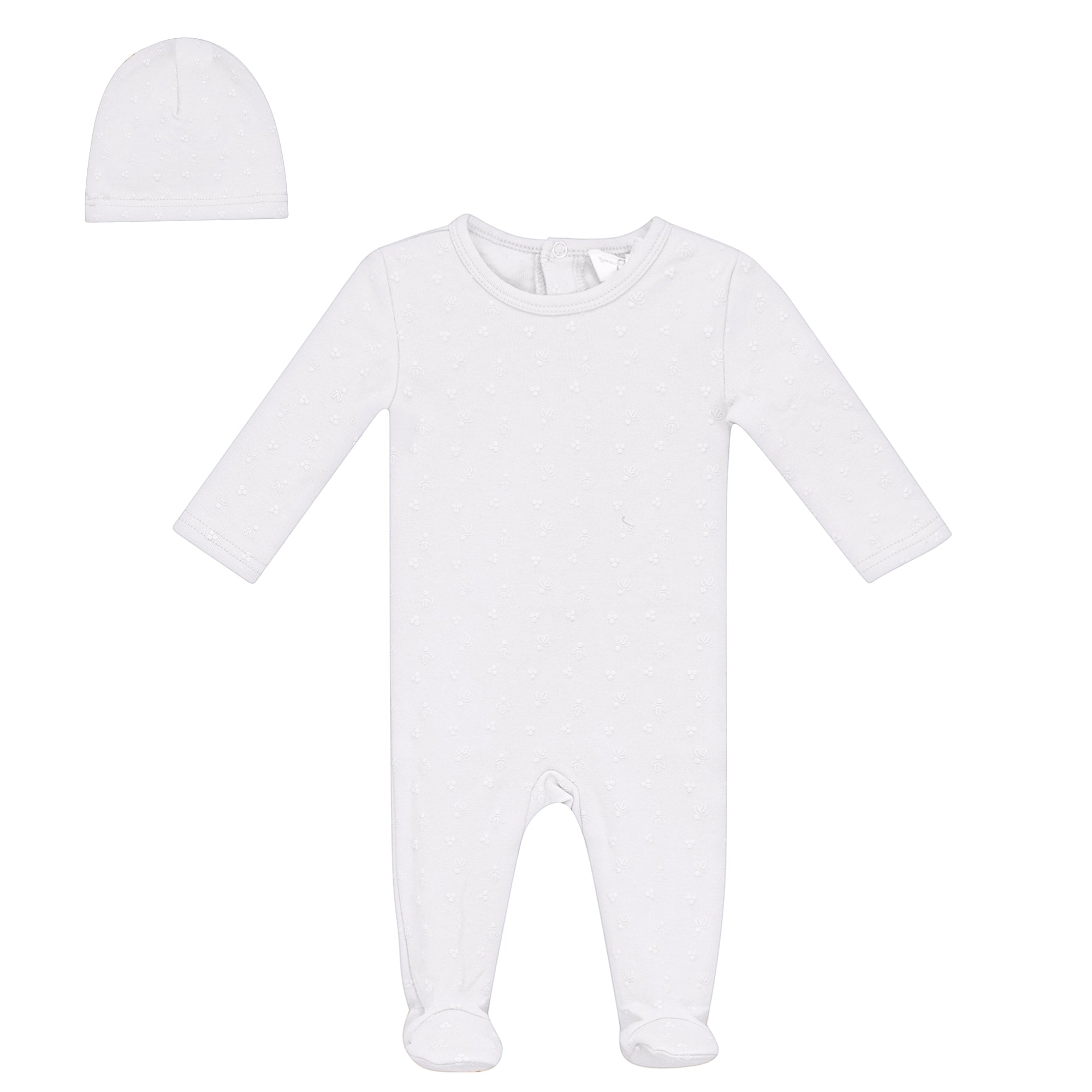 WB5CY2762 BEBE BELLA PUFF PRINT FOOTIE 3PC SET