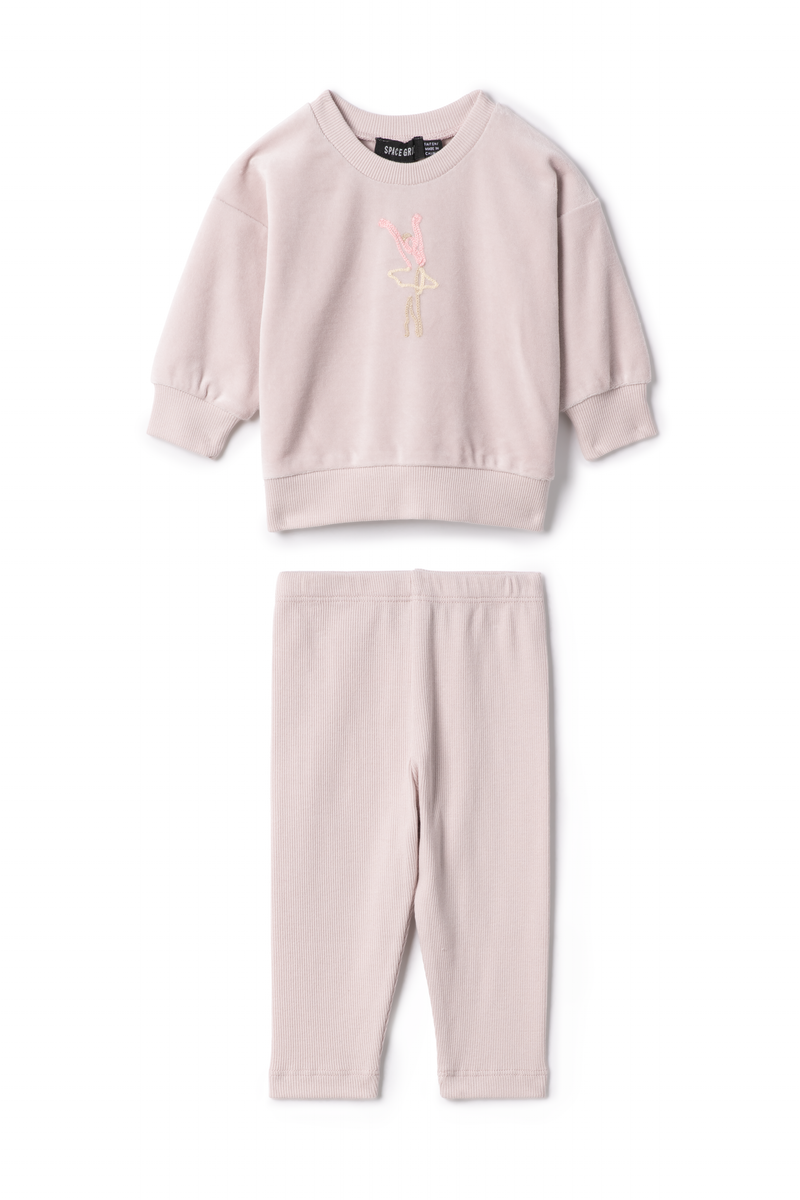 WB5CY2802E SPACE GREY EMBROIDERY 2 PC SET
