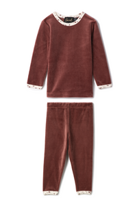 WB5CY2815EV SEAL VELOUR FLORAL PRINT 2PC SET