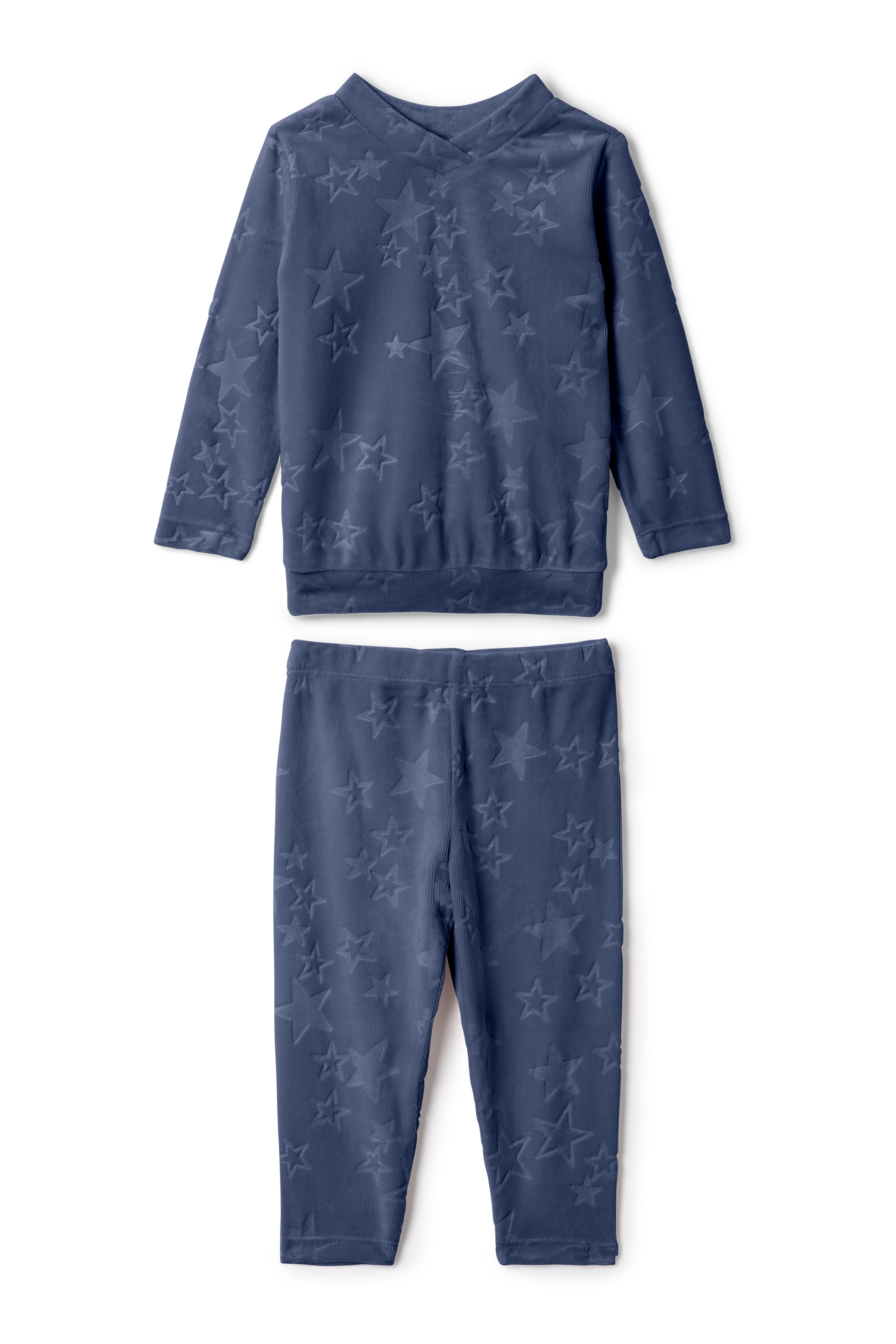 WB5CY2837E WHIPPED COCOA EMBOSSED STARS 2PC SET