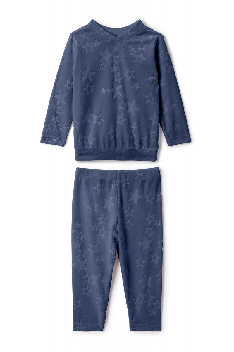 WB5CY2837E WHIPPED COCOA EMBOSSED STARS 2PC SET