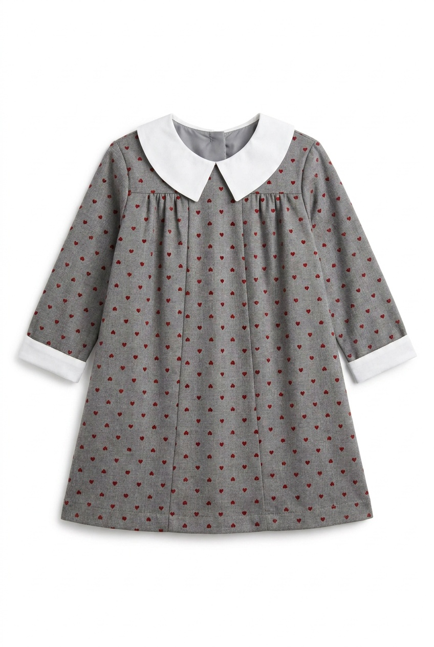 WB6CP7422D CLO WHITE COLLAR DRESS