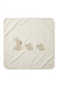 WB6CP7424B LITTLE FRAGILE BUNNIES 3PC FOOTIE SET