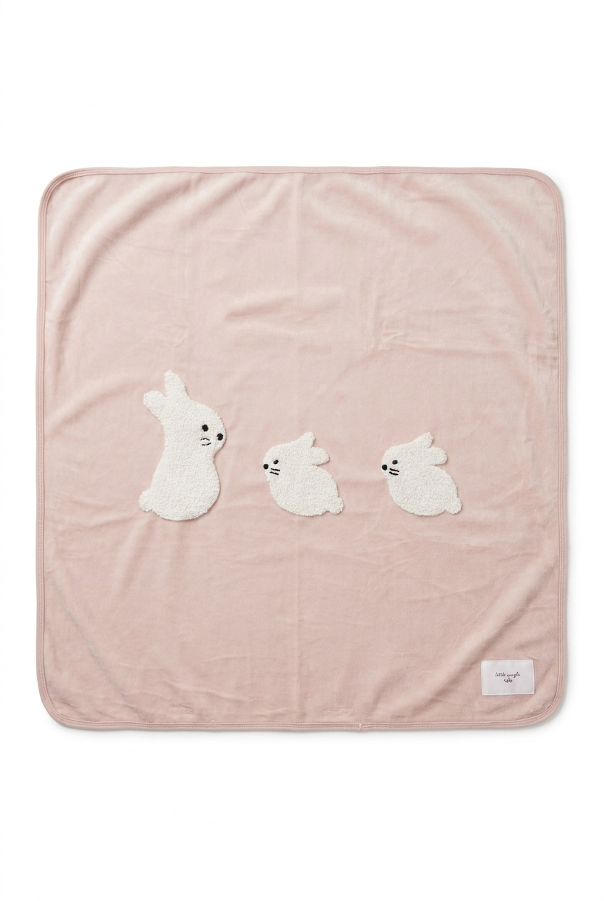 WB6CP7424B LITTLE FRAGILE BUNNIES 3PC FOOTIE SET