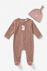 WB6CP7424B LITTLE FRAGILE BUNNIES 3PC FOOTIE SET