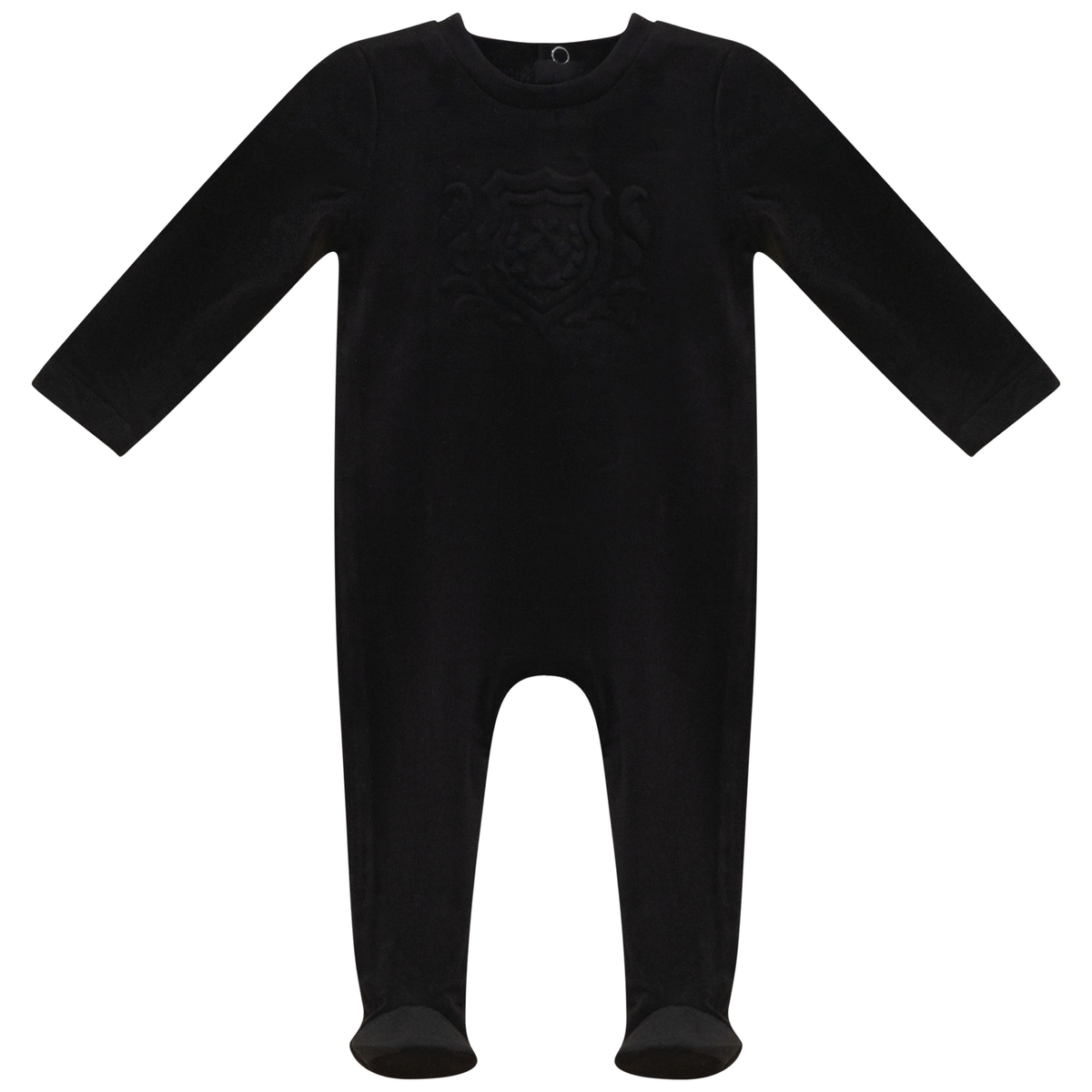 WB6CY3049B WHIPPED COCOA VELOUR EMBR. FOOTIE