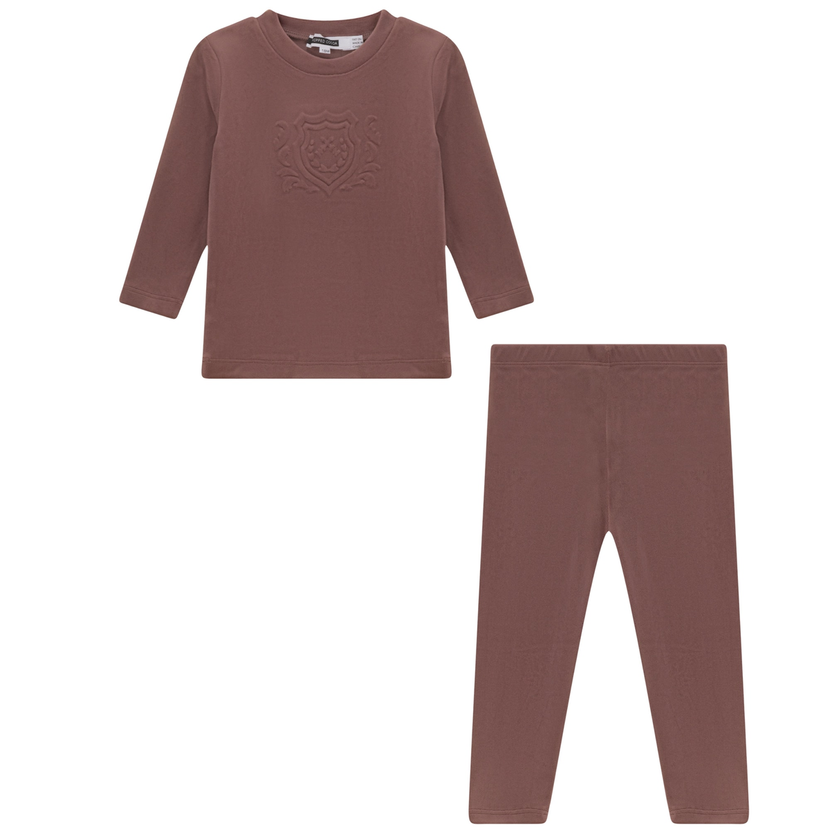 WB6CY3049EG WHIPPED COCOA VELOUR EMBR. 2PC SET
