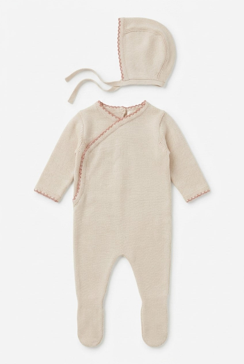 WB6CY3079B BEBE BELLA WRAP KNIT FOOTIE
