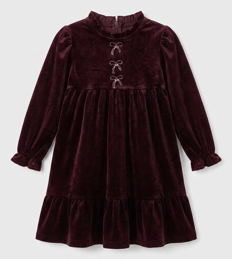 WB6CY3190 SEAL GIRLS DIAMOND BOW ROBE