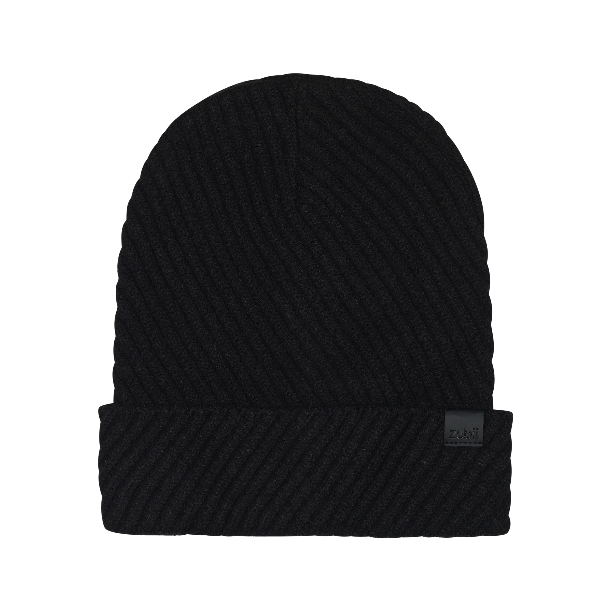 ZU0118 ZUBBI DIAGONAL RIB CUFF BEANIE