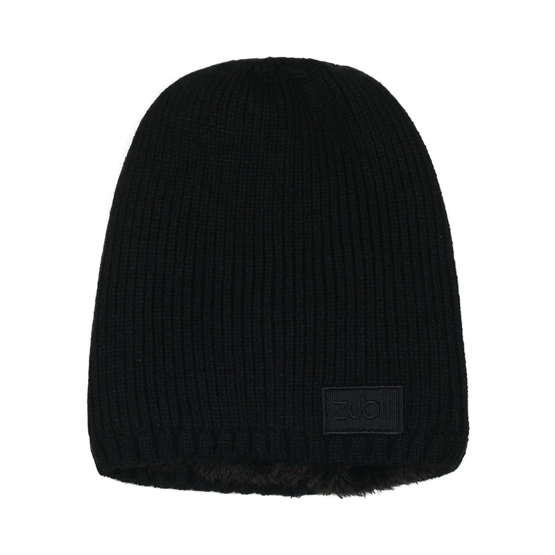 ZU094 ZUBII FUR LINED FOLDOVER BEANIE
