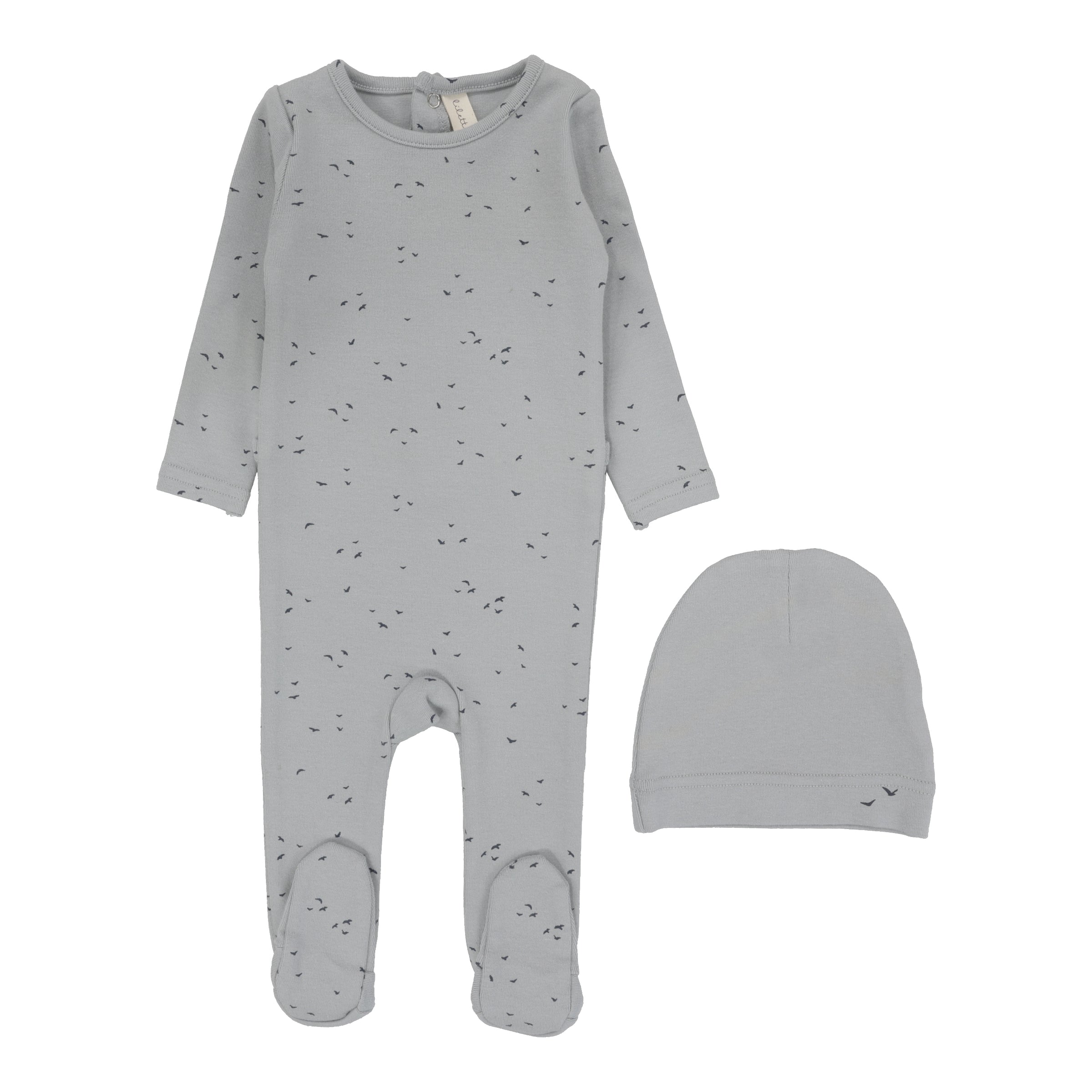LILETTE BIRD FOOTIE + BEANIE