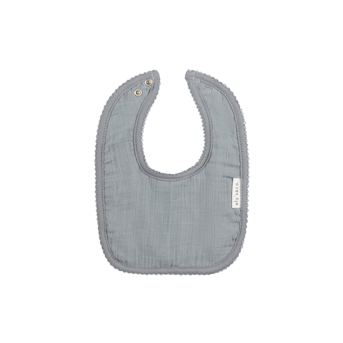 ELY'S & CO VELOUR KIMONO MUSLIN BIB