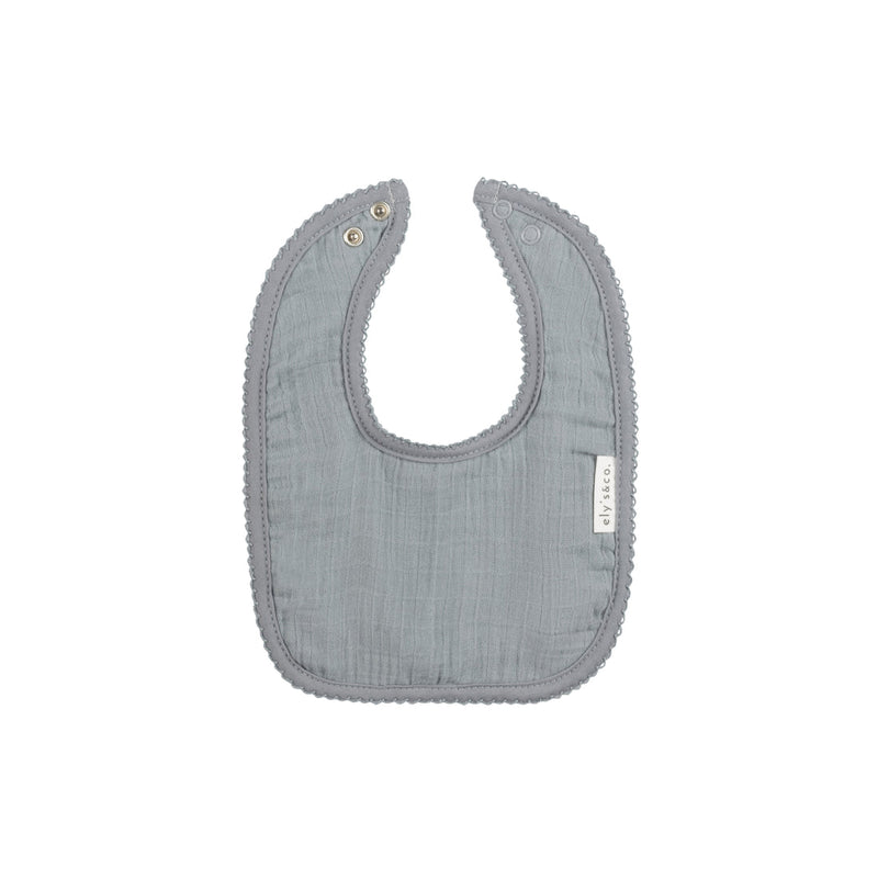 ELY'S & CO VELOUR KIMONO MUSLIN BIB