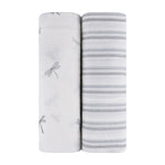 ELYS & CO 2PK COTTON MUSLIN SWADDLE SET