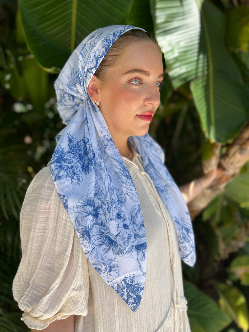 SCARF BAR CLASSIC PRETIED HEAD SCARF W VELVET GRIP