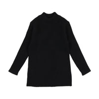 LIL LEGS KNIT LONG SLEEVE MOCKNECK TEE