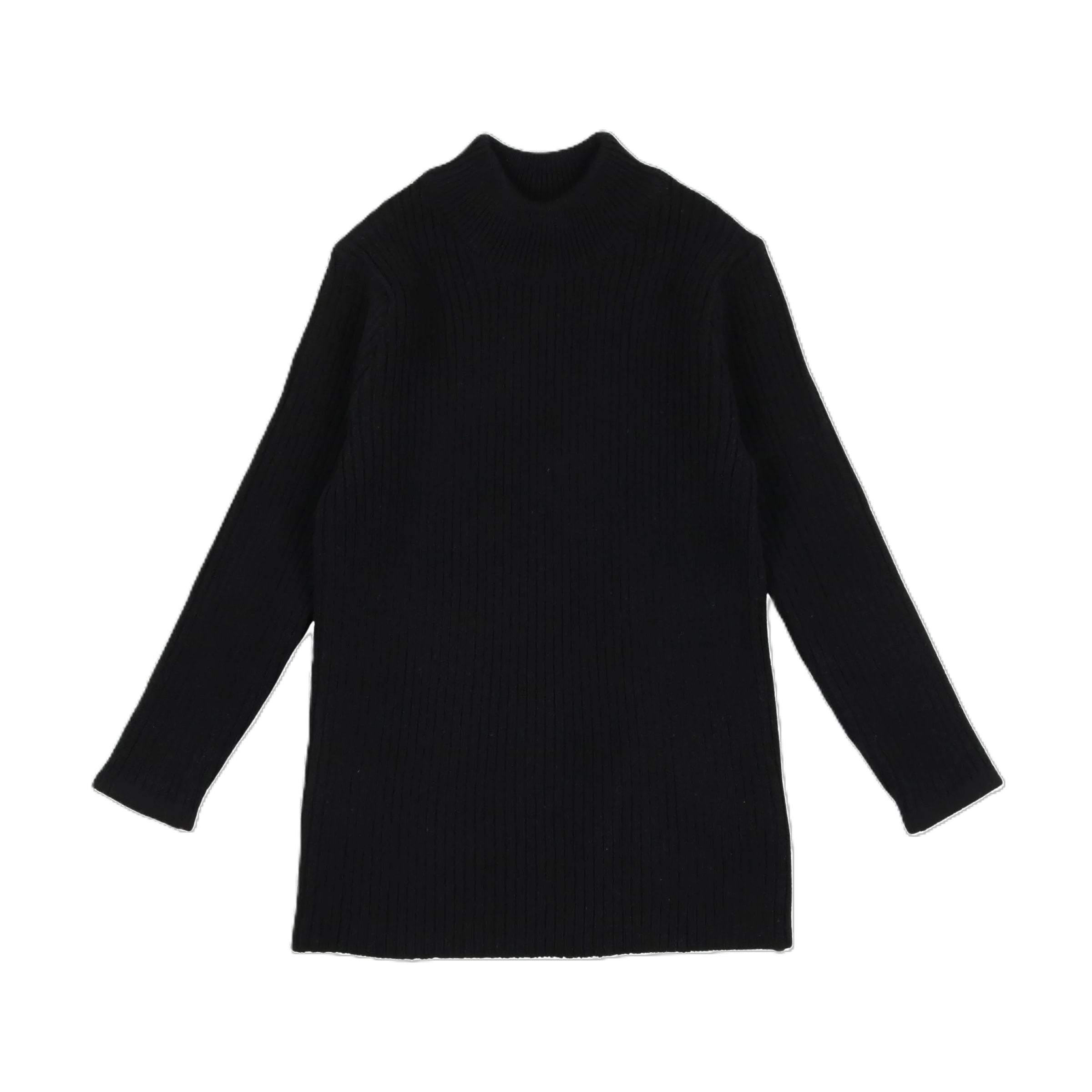 LIL LEGS KNIT LONG SLEEVE MOCKNECK TEE