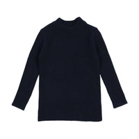 LIL LEGS KNIT LONG SLEEVE MOCKNECK TEE