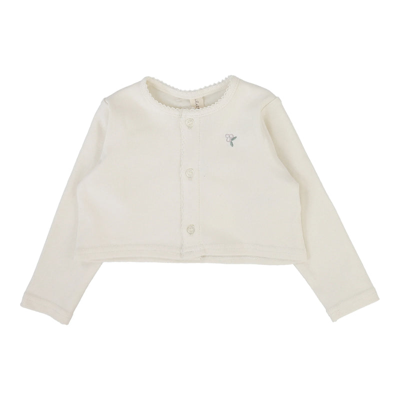 LILETTE EMBROIDERED BUD CARDIGAN