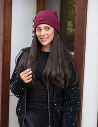 TAL NY SHERPA LOGO CUFF BEANIE