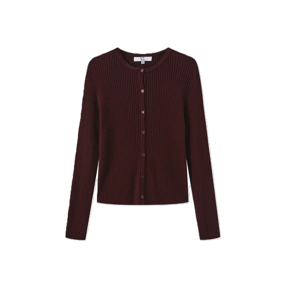 W-29388 EPIK THICK RIBBED KNIT CARDIGAN