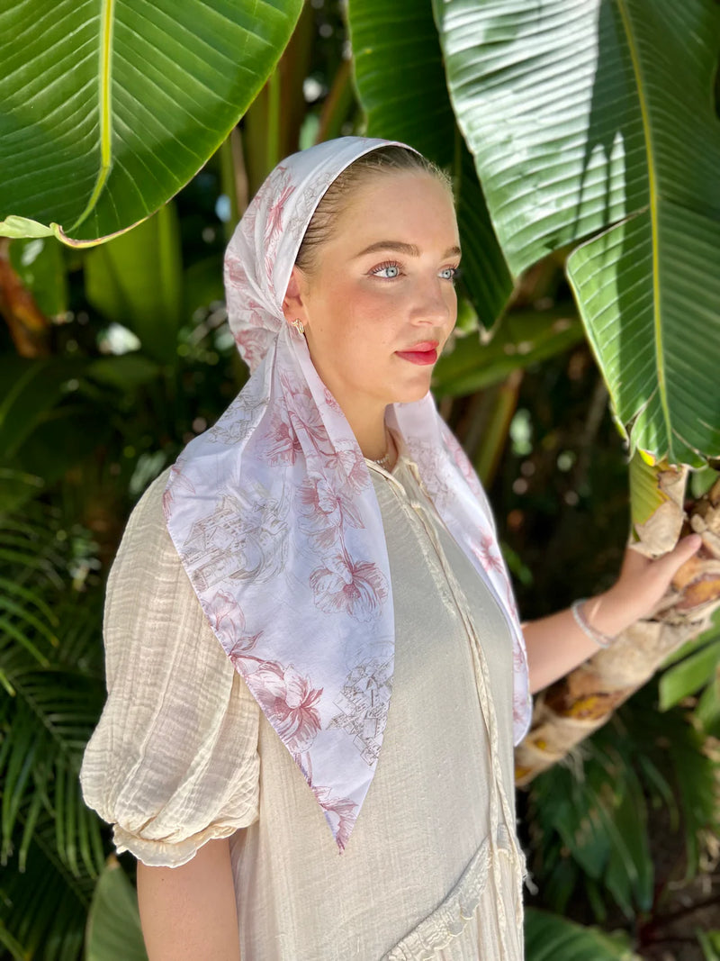 SCARF BAR CLASSIC PRETIED HEAD SCARF W VELVET GRIP