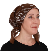 CHERIE PRETIED HEADSCARF BANDANA SHORT TIE
