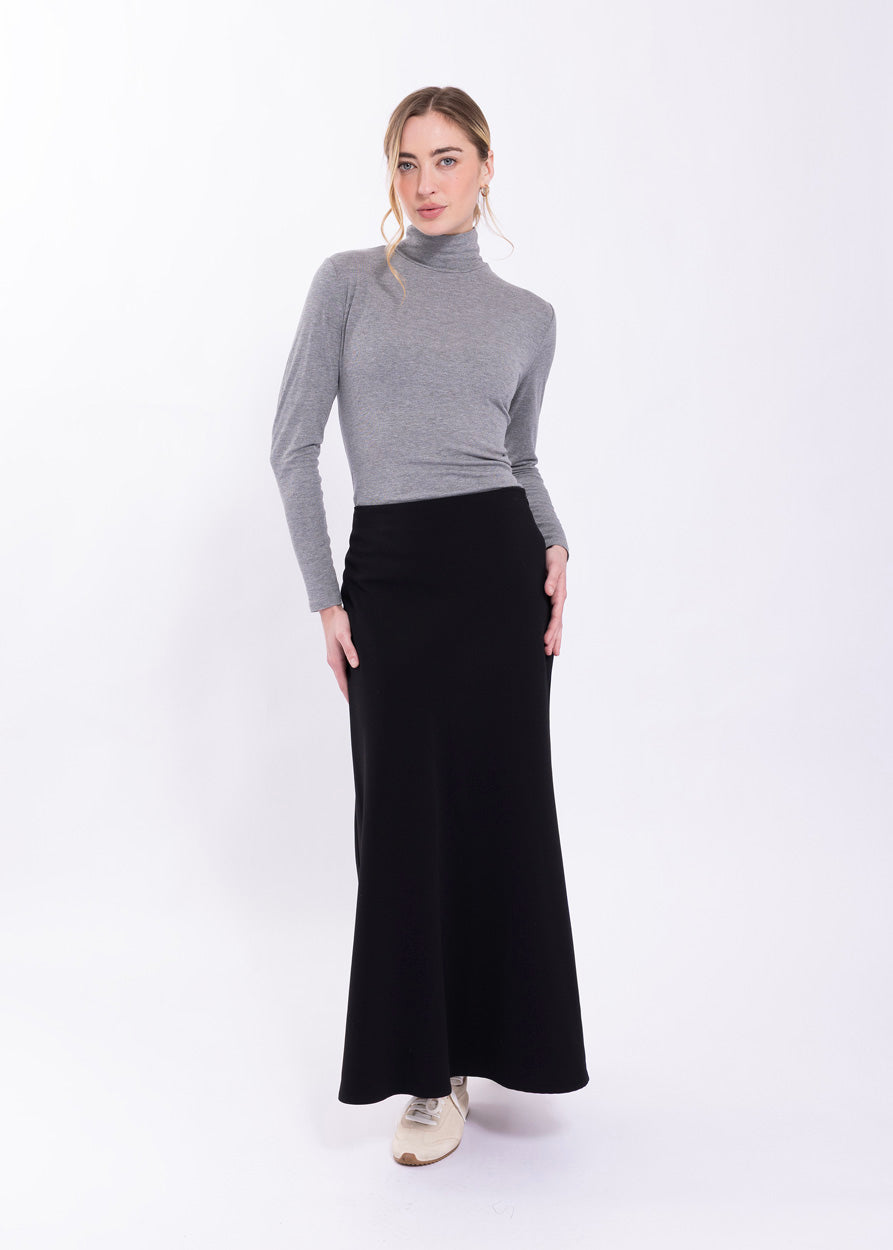 CO906 CONCEPT FLARED MIDI SKIRT