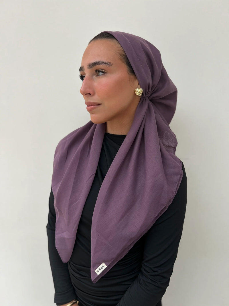 SCARF BAR CLASSIC PRETIED COTTON W/ VELVET GRIP