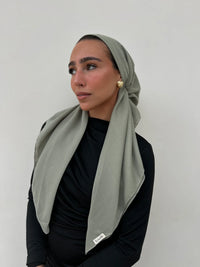 SCARF BAR CLASSIC PRETIED COTTON W/ VELVET GRIP